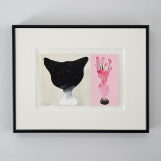 【真作】額装 油彩画　山本亜稀 「パンジー」　画 二科会 サイン有 裏書有 へ9 真作】額装 油彩画 山本亜稀 「パンジー」 画 二科会 サイン有