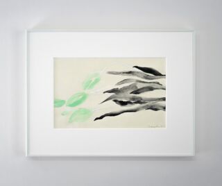 【真作】額装 油彩画　山本亜稀 「パンジー」　画 二科会 サイン有 裏書有 へ9 真作】額装 油彩画 山本亜稀 「パンジー」 画 二科会 サイン有